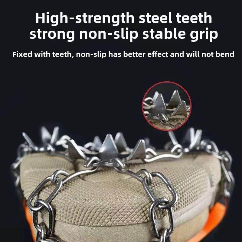 Outdoor Winter Hiking Climbing Snow Spikes Crampons Cleats Chain Claws Grips Boots Cover Ice Gripper Spike for Shoes Anti Slip