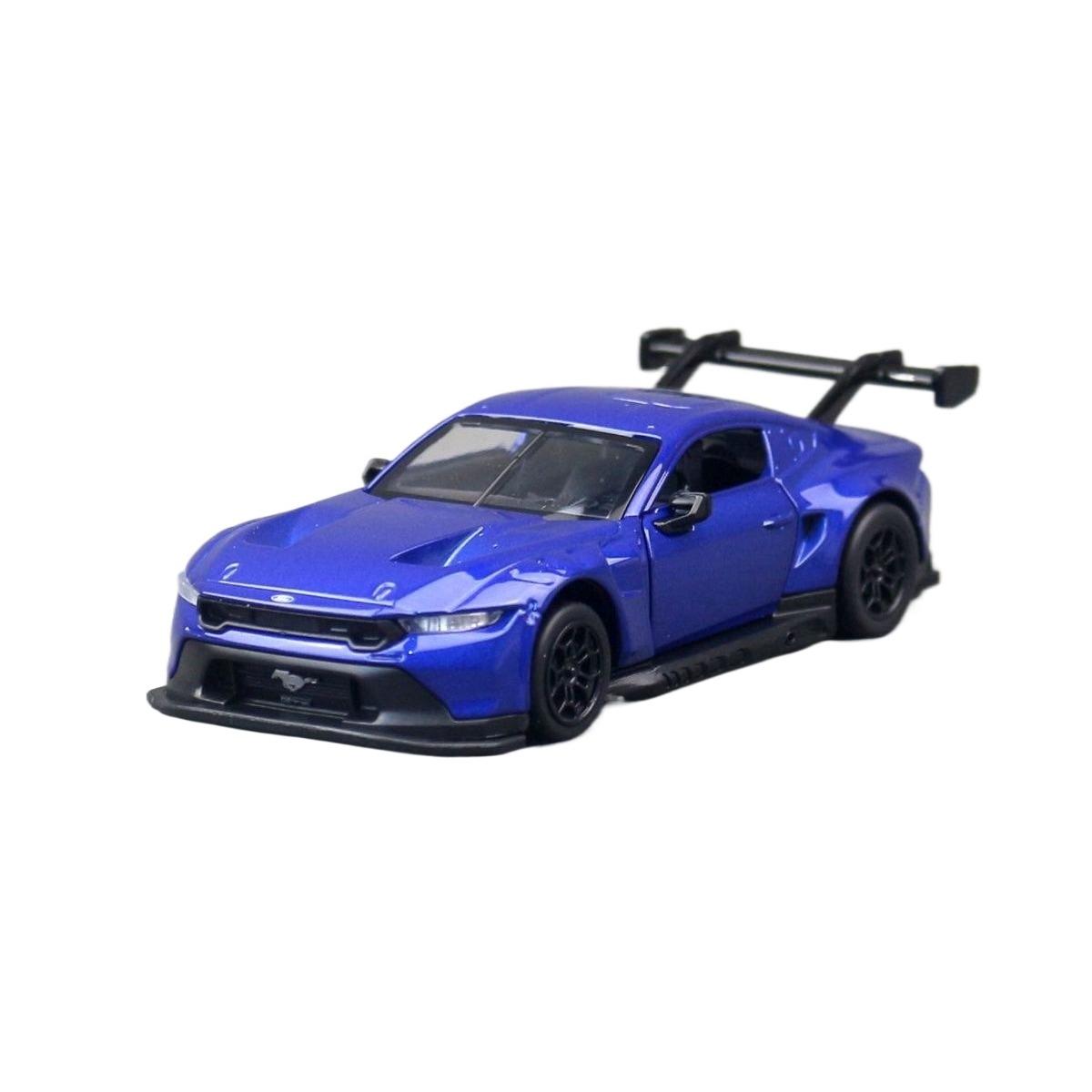 

1/42 Ford Mustang GT3 Металлическая модель автомобиля Литье под давлением и игрушечные транспортные средства Модель автомобиля Масштабная модель Миниатюрная модель автомобиля Игрушки для детей синий