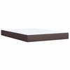 Vidaxl Letto Continentale Con Materasso, Marrone, Tessuto, 140X190 Cm