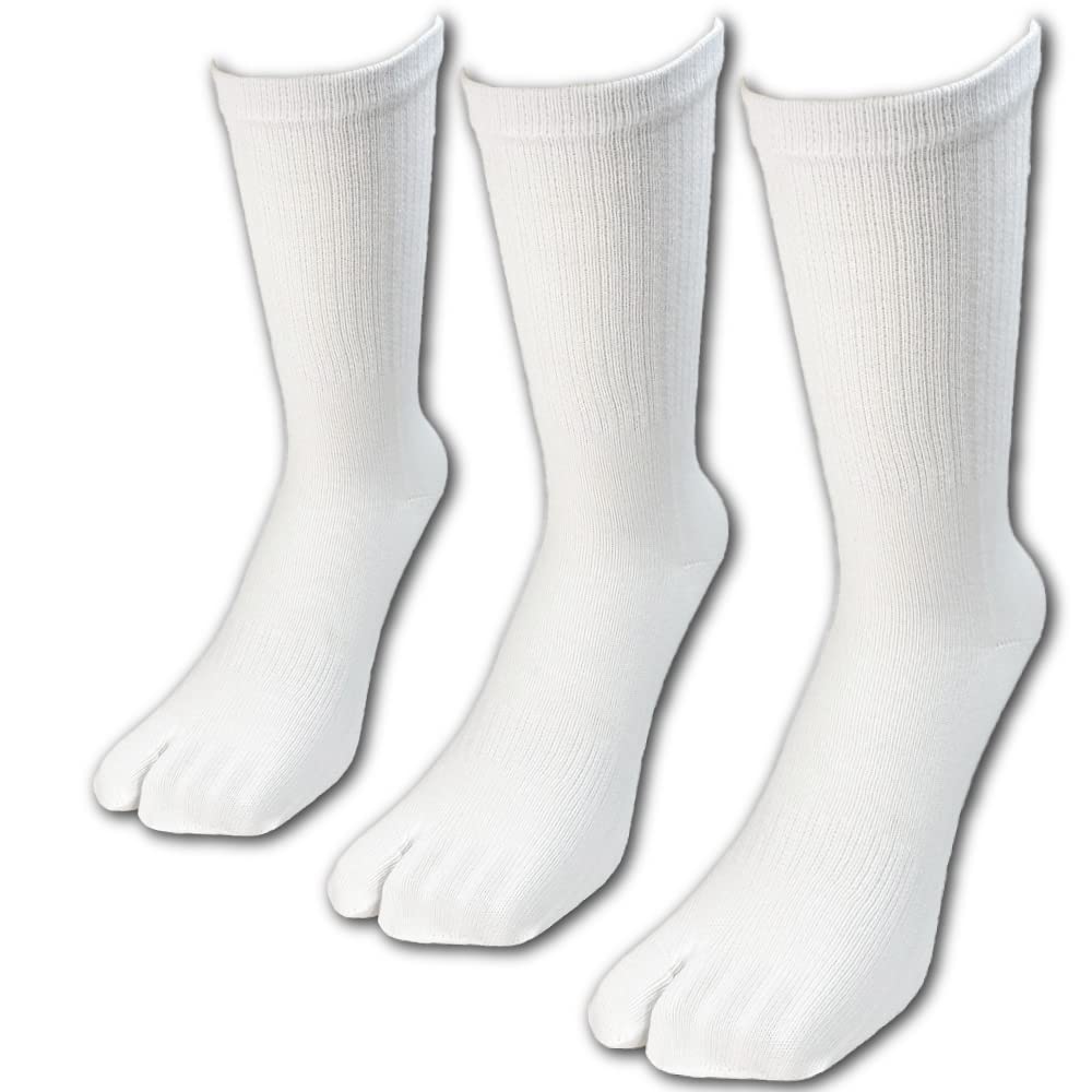 in Pure Cotton Tabi Socks Crew with Antibacterial and Deodorizing SEK Mark Yarn Set [PAX-ASIAN] (Made Japan) (with Toes), Length, Heels, (Lonfresh),