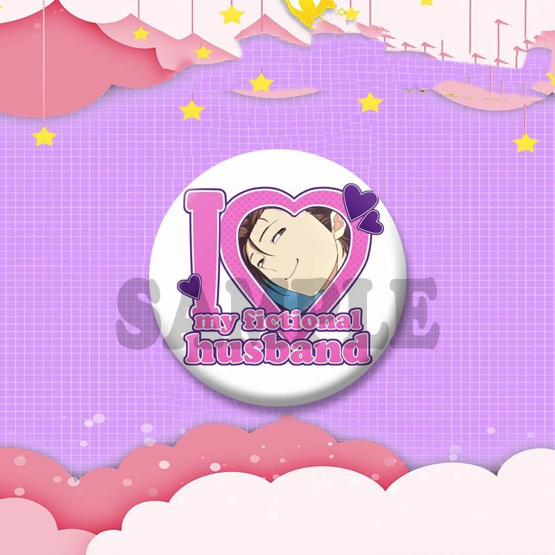 Korean BL Manhwa The Greatest Estate Designer Badges Cartoon Figure Button Brooch Round Lapel Pins Bag Hat Decor Friends Gifts