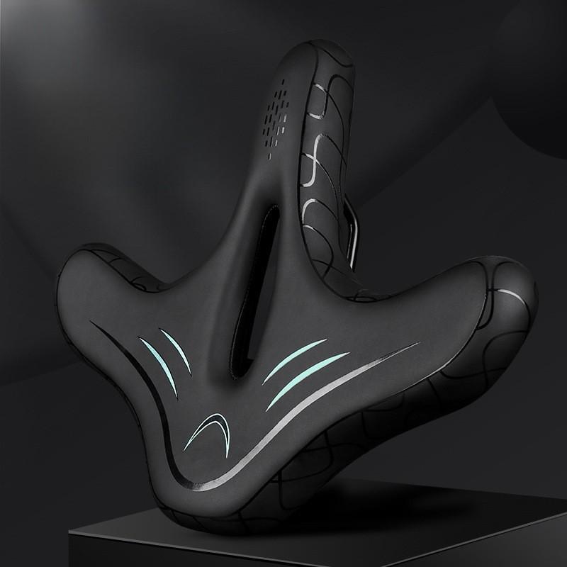 Bicycle Saddle Wide Comfortable Cushion With Shock Absorption For Commuters
