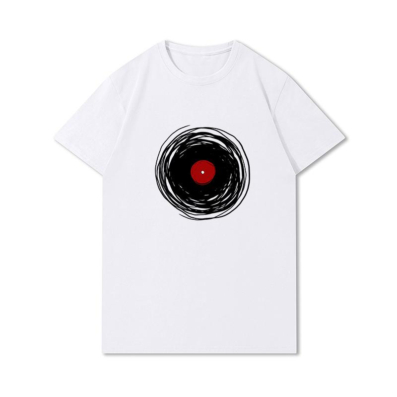 S-3XL 100 Fantasie Harajuku Grafica Estiva Bianca Magliette Donna Stampate Casual Maniche Corte Top Girocollo
