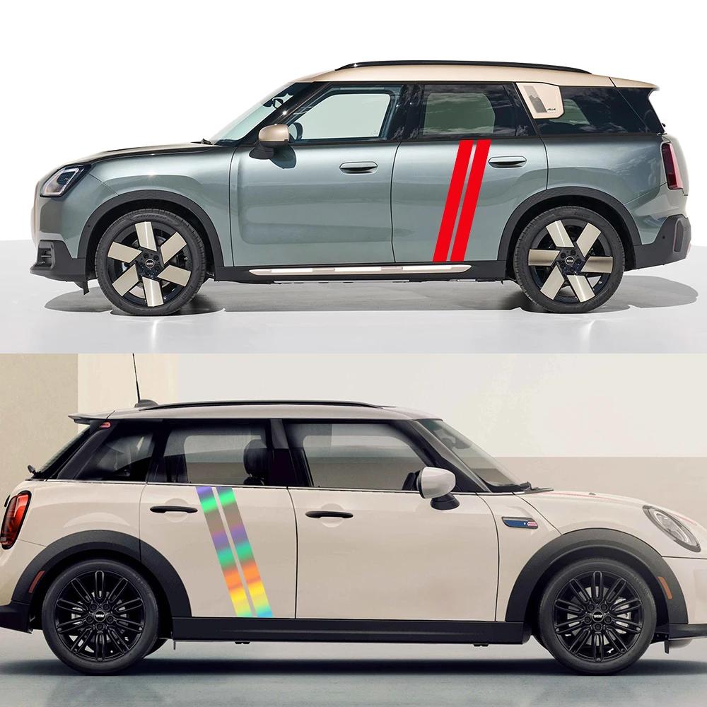 For MINI Cooper S One JCW F56 F55 F60 R56 R60 R61 R56 F54 Accessories Car Side Racing Stripes Car Vinyl Stickers Decals Decor
