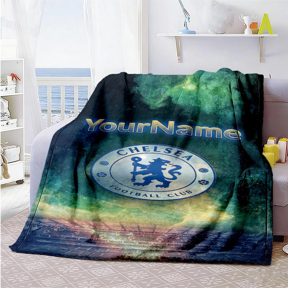Chelsea Personalized Name Blanket Throw Personalized Blanket Durable Comfort Suitable for Livingroom Seaside Couch Office Chair