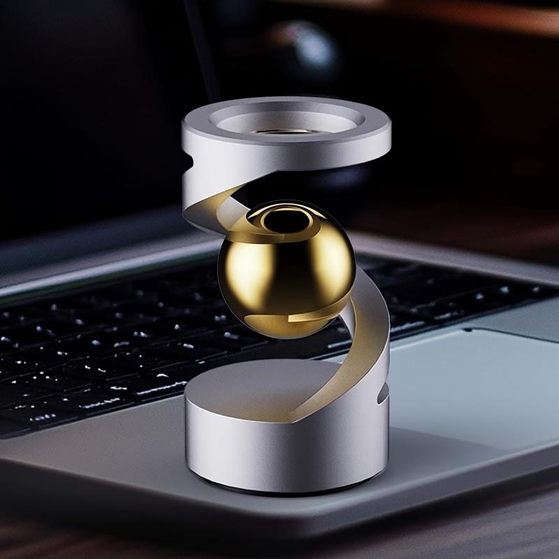 Elegant Gyroscope Desk Toy - Aluminum Alloy, Non- Levitating, Finger Rotation Desktop Ornament for Office Decor