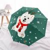 1pc Dog Print Automatic Cute Umbrella 8-Bone Design Compact Gear for Outdoor Travel, Perfect Holiday Gift Yy251230051