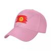 Baseballkappe Kirgisistan Flagge Cool Kirgisen Fans Wilder Sonnenschutz Schirmmütze Verstellbar Outdoor Kappen für Unisex Damen