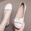 2026 Spring/Summer New Large Shallow Cowhide Soft Flat Women's Shoes