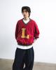 ANGLAN Lettermen Nylon Pullover - Red