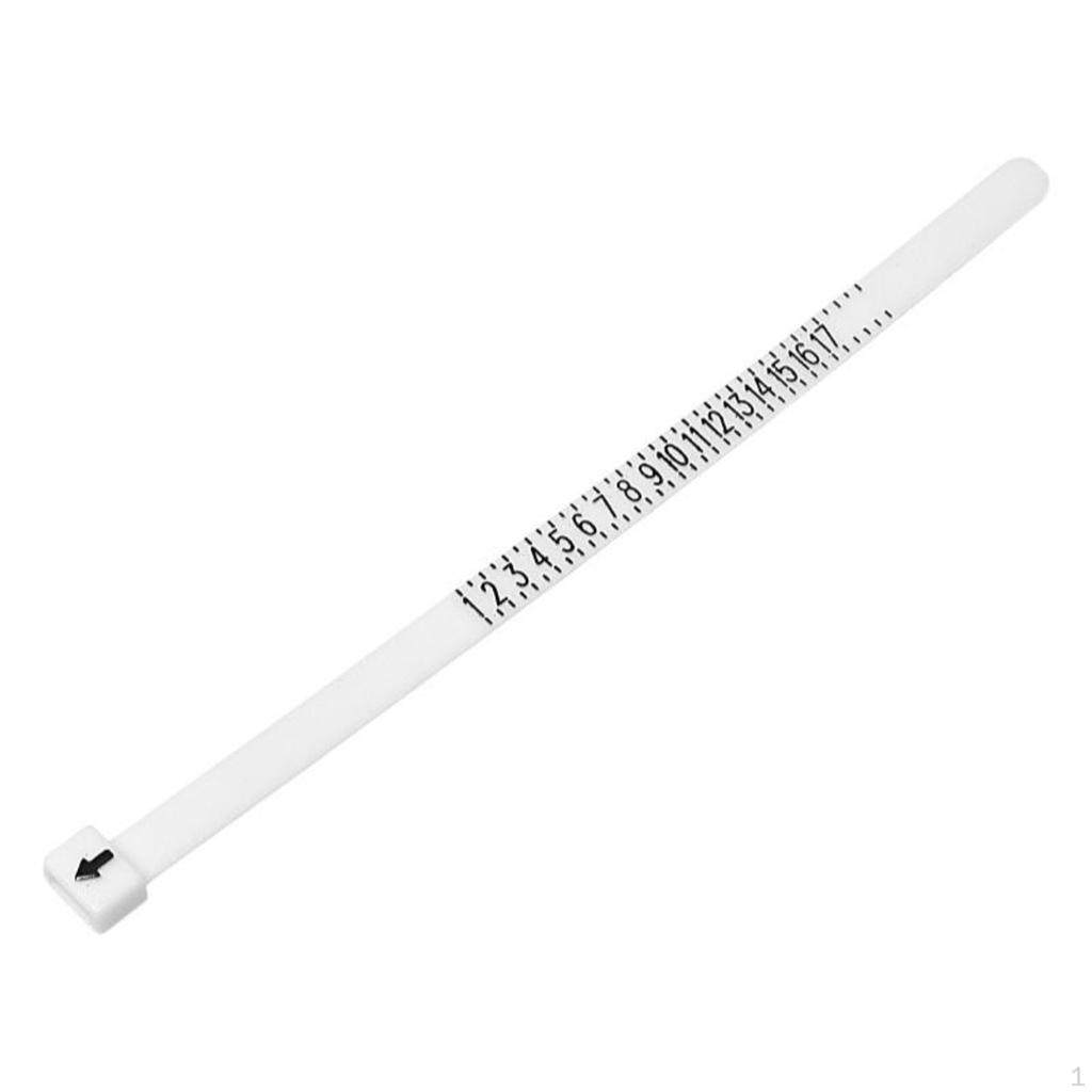 Ring Sizer Measuring Tool, Magnified Gauge, Portable, Precise Measurement Black HK with Magnifier