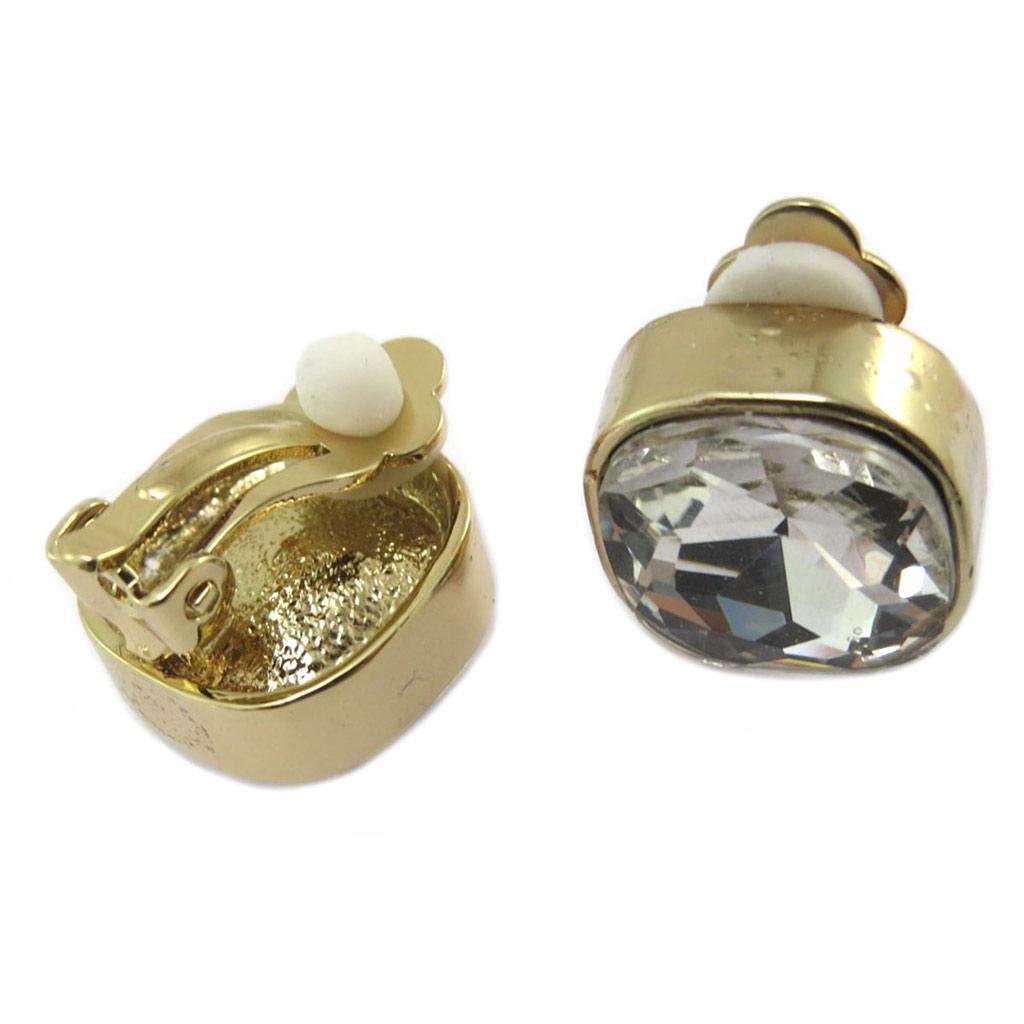 Les Trésors De Lily [P4986] - Golden White 'Sissi' Designer Clips - 14x14 Mm