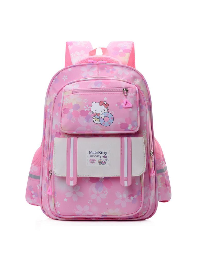 Stylish Cartoon Pattern Large Capacity School Backpack For 3-6 Grade Students