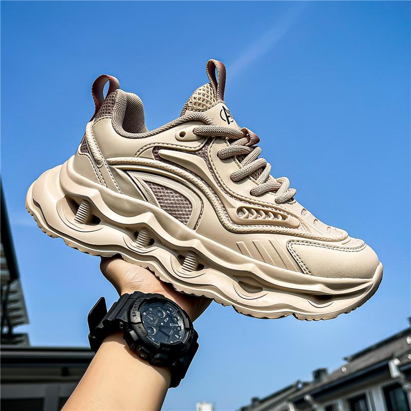 2025 Dad Shoes Men's Summer Breathable Mesh Sports Men's Shoes Youth Casual Height-increasing Running Shoes 2025 New