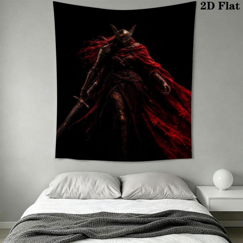 Malenia Sword Wall Hanging Printed Fabric Blanket Decorative Tapestries for Bedroom Living Room Home Decor