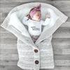 Velvet-Lined Knitted Baby Stroller Sleep Sack