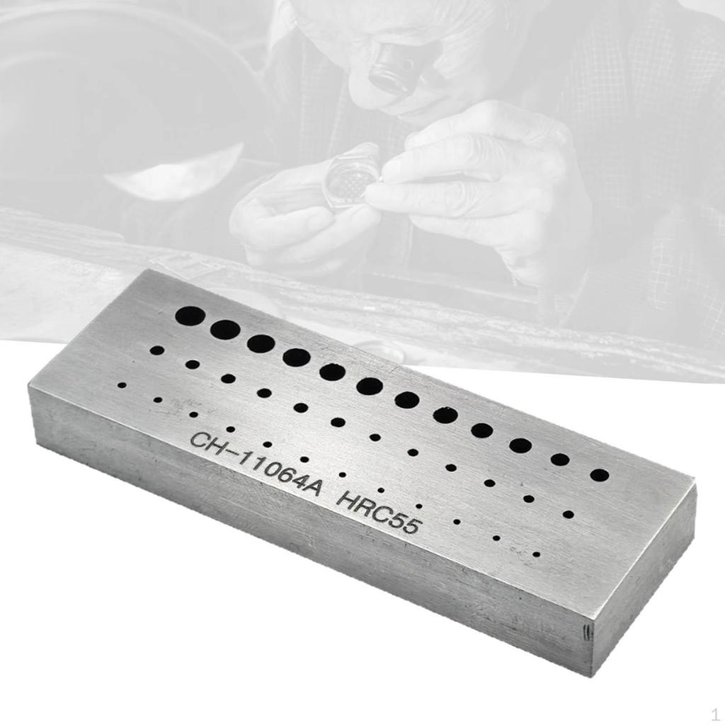 36 Holes Riveting Stake Staking Block Metalworking Forming Multifunctional Compact