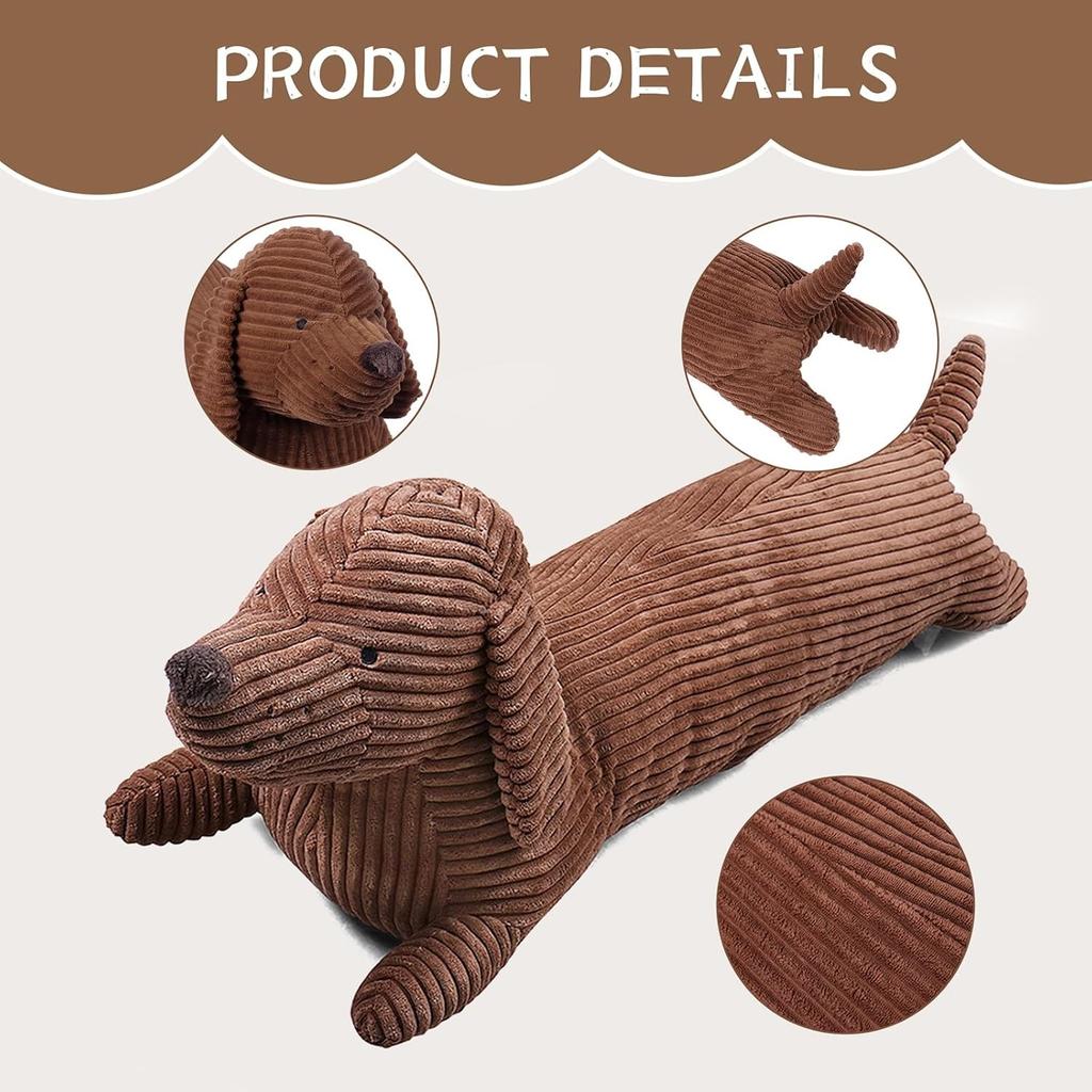 Dachshund Dog Stuffed Animal Plush Long Weiner Dog Body Pillow Cute Funny Large Dachshund Toys Plushies Decor Ideal Kids Gift