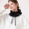 Layered Mesh Puffy Collar Tulle Scarf Palace Neck Ruff Collar Decorative Fake Collar Necklace Clown Cosplay Costume Props