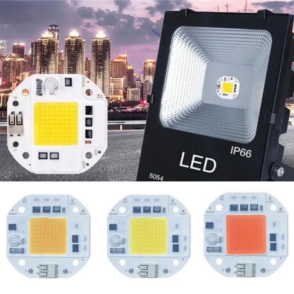 

Світлодіодний COB чіп 20 Вт 30 Вт 50 Вт Високопотужний COB світлодіодний чіп 220 В білий теплий білий Повний спектр Зростання рослин для Прожектора Прожектора 220V 20W теплим білим кольором