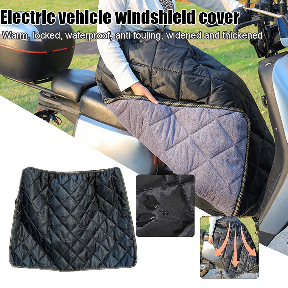 Motorcycle Winter Leg Cover Motorcycle Knee Blanket Leg Apron Winter Thickened Protector Fleece Quilt Covers Windproof Elec O0W6