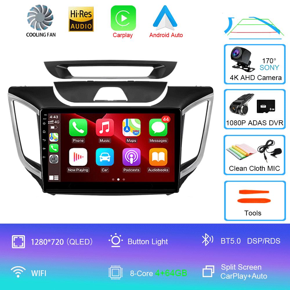 Android 14 Car Radio For Hyundai Creta IX25 2015 - 2019 Multimedia Video Player Navigation Stereo GPS