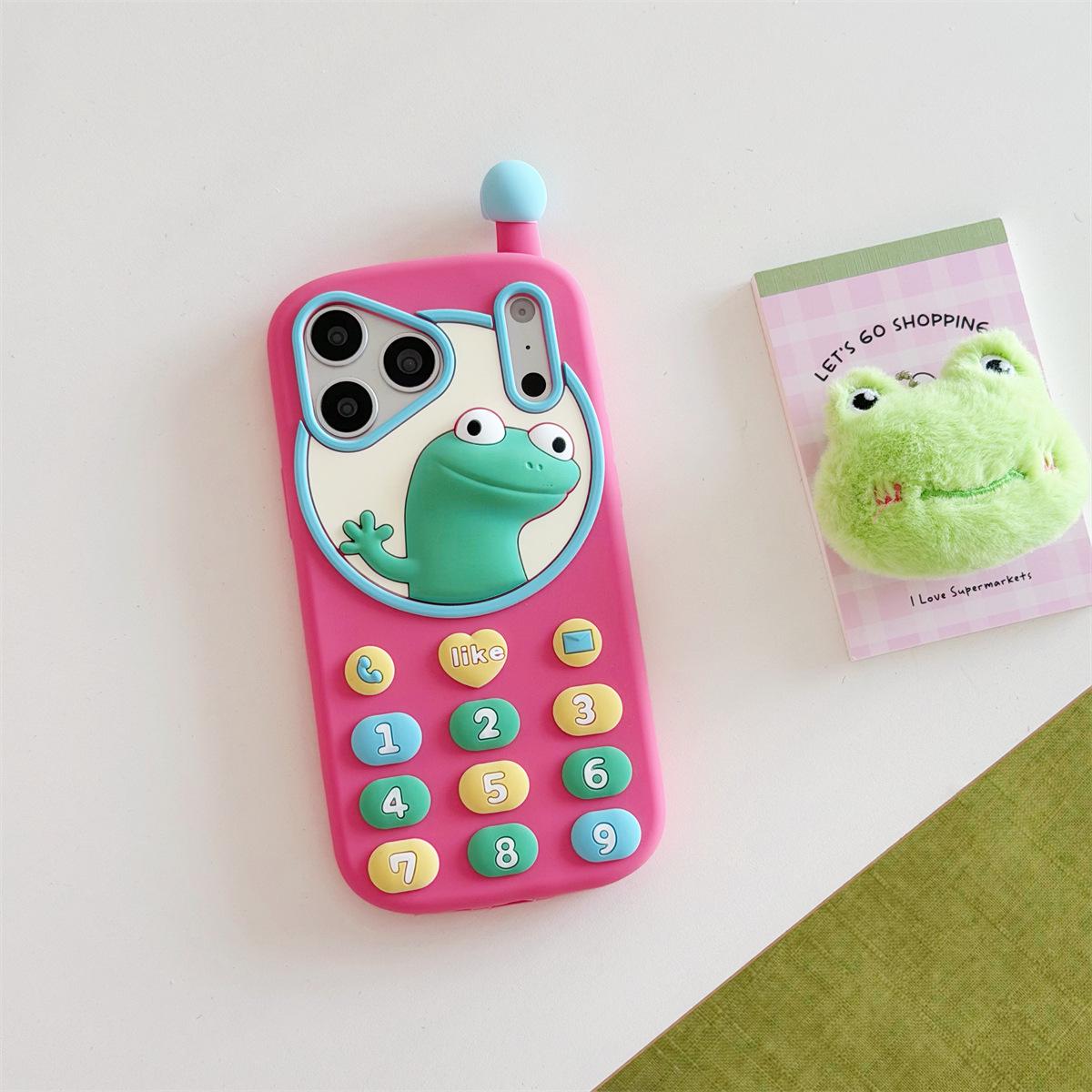 

Cartoon Lizard Anti-Fall Case for iPhone 14/13 Series PRO/MAX iPhone 17 Pro Max