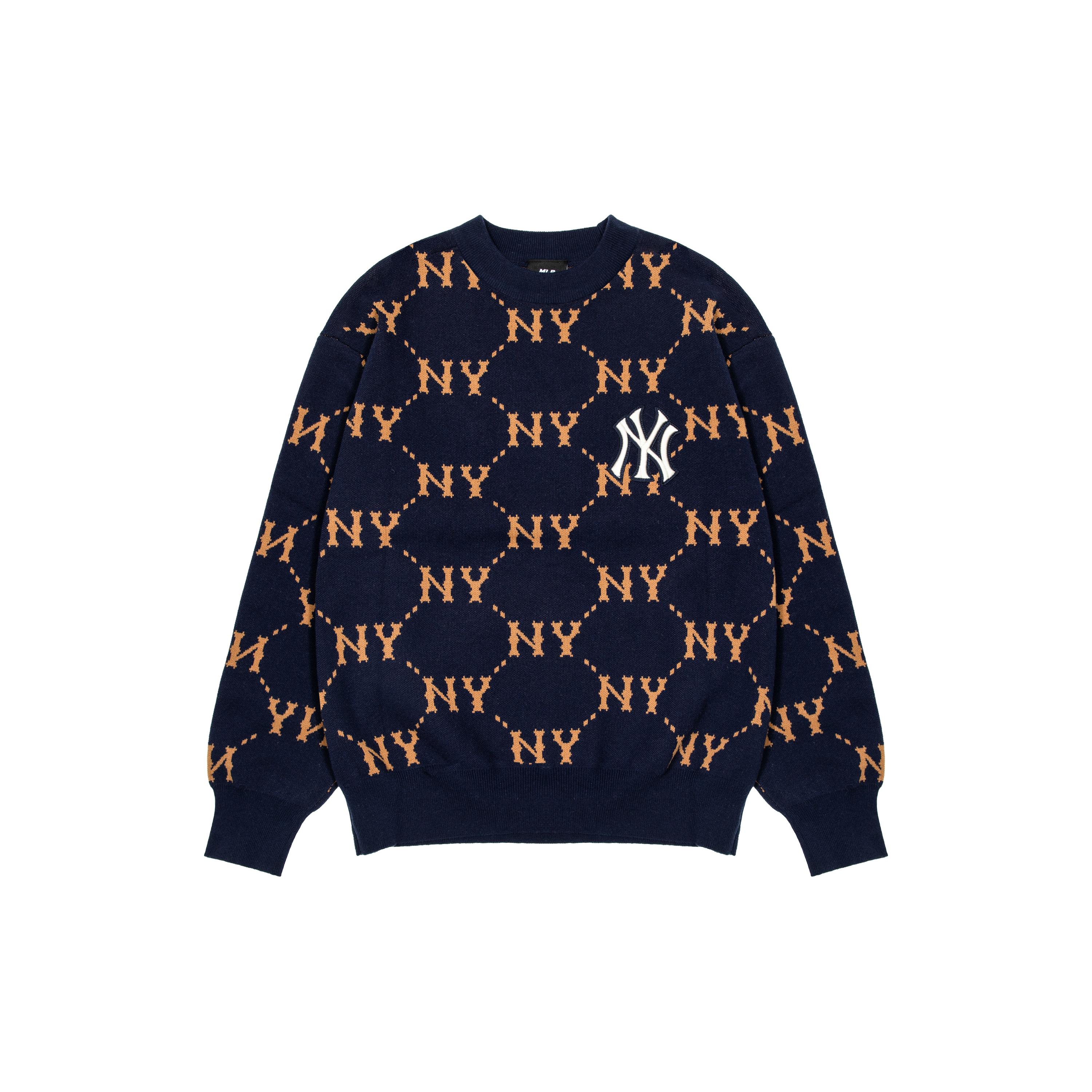 MLB FW22 Sweater Unisex Beige Yellow 3AKPM0226-50NYS S