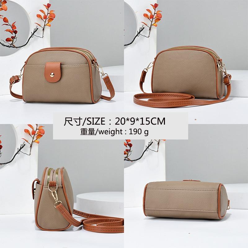 Bag Messenger Bag Women's Texture Shoulder Versatile Mobile Phone Year New Fashion Guangzhou Shiling Bags