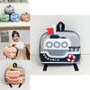 Cute Eggshell Backpack With Ship Printing Design For Preschool Children