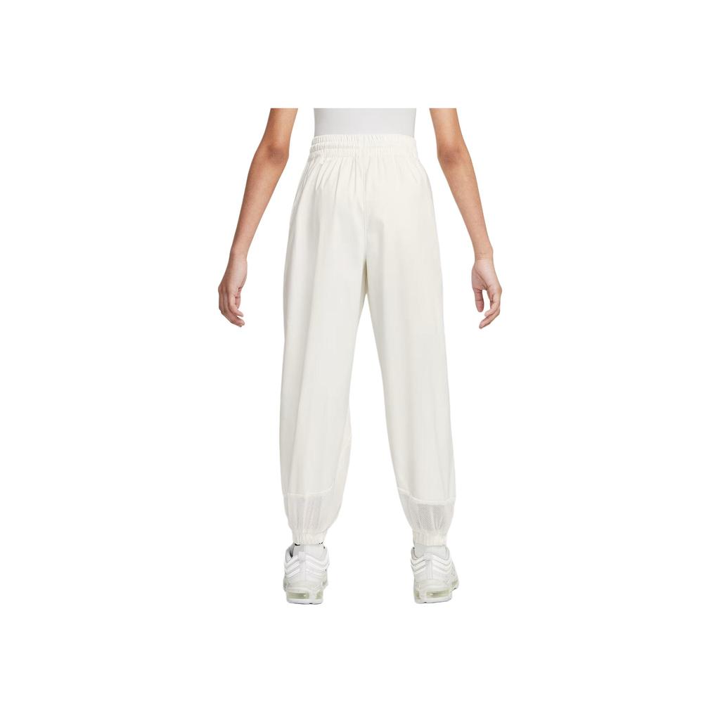 Nike Solid Color Loose Fit Mesh Logo Pants Kids bottoms HF8198-134