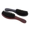 Men Beard Brush with Ergonomic Wooden Handle, Multi-function Boar Bristle Mustache Brush, Portable Beard Grooming Styling Tools