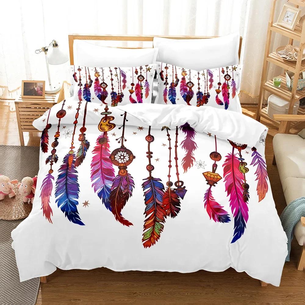 New Boho Dekbedovertrek 240x20 North America High Quality Premium Bohemian Beding Warm Comforter Set Chinese Soft Duvet Cover Double Sized Dimensions
