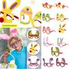 Ostern Glitzerbrillen Tier Verkleidungsspiel Kostüme Geburtstag Plastikbrillen Dekoration Geschenke Accessoires Ornamente