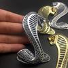 Serpiente Cobra Metálica 3D Cobra Emblema 3D Pegatina Metal Auto Coche