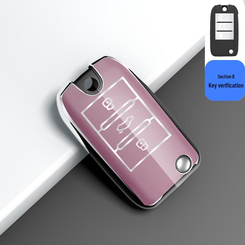 Compatible Key Case for MG 3/5/6, ZS, New Energy, HS, Rui Xing, and MG6 Pro - Third Generation Car Buckle Package