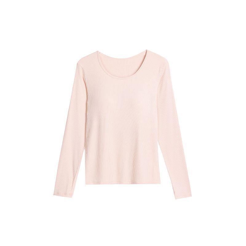 

Women s Simple U-Neck Slim Fit Long Sleeve Top for Autumn/Winter L