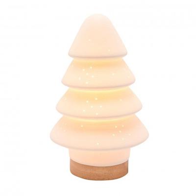 White Porcelain Christmas Tree Lamp
