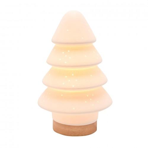 White Porcelain Christmas Tree Lamp