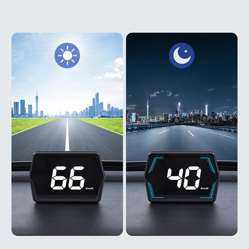Auto HUD Projektor mit intelligenter Helligkeitsregelung Fahrzubehör für Sicherheit Head-Up-Display Schnelle Installation ABS