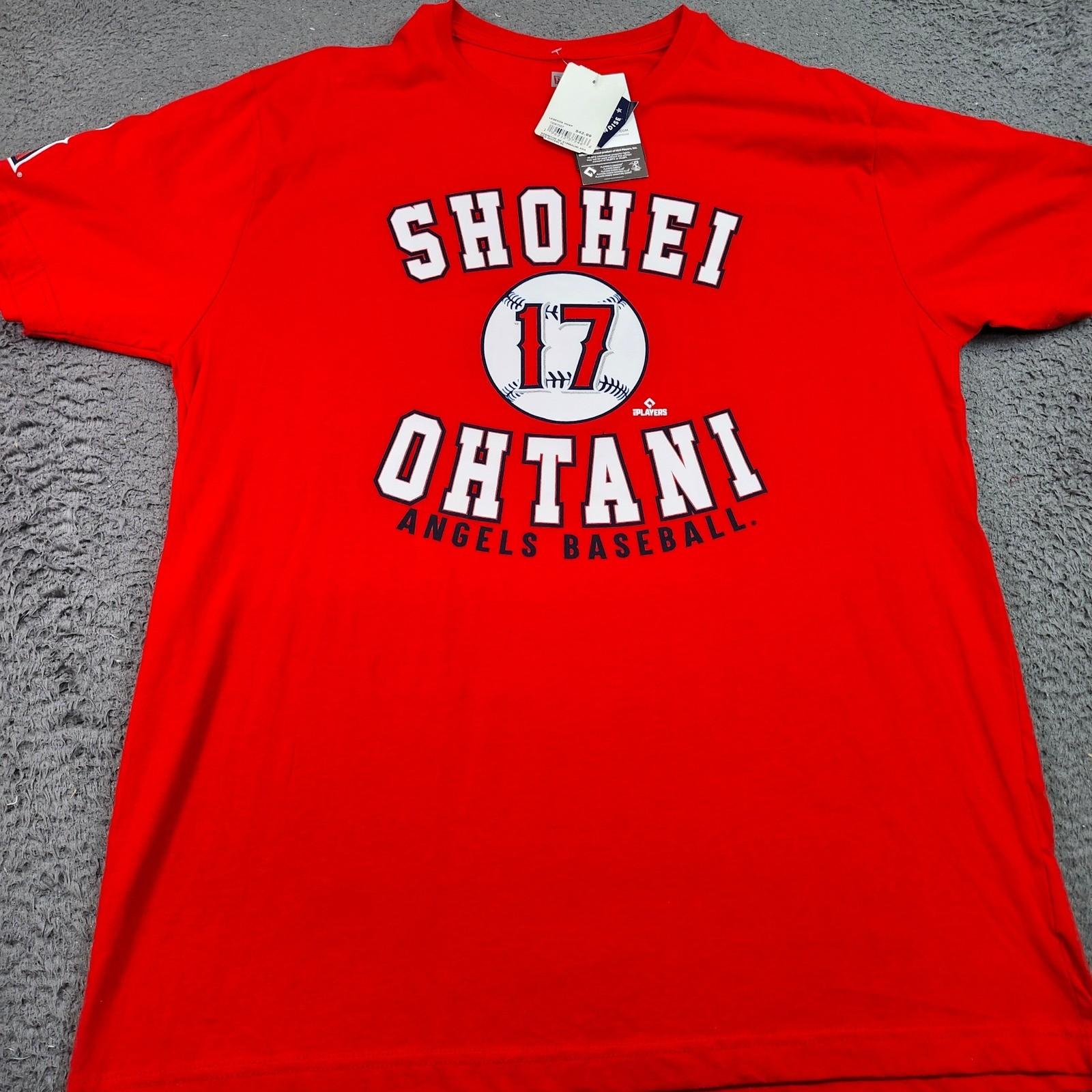 Shohei Ohtani Los Angeles Angels Red Graphic Mens XL NE94011M Unisex T-Shirt XL
