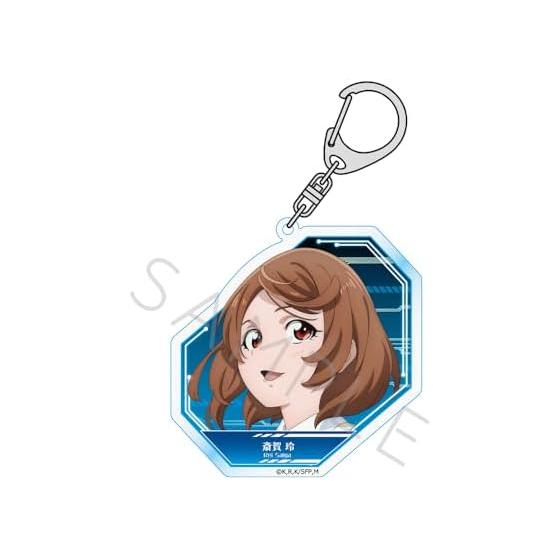 TV Anime Shangri-La Frontier Saiga Rei Acrylic Keychain (Note. 7cm Square, Transparent Acrylic)