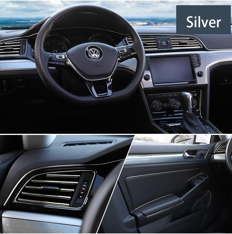 Car Interior Decorations Flexible Strips 5M/3M Auto Moulding Stickers Car Cover Trim for Dashboard Door Car Styling Modification