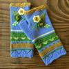 Knitted Fingerless Gloves Half Finger Glove Soft and Warm Winter Wrist Warmers for Girls Women