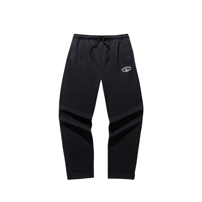

Anta Comfortable Breathable Straight Leg Sports Pants Men bottoms Basic-Black 152518304-2 L
