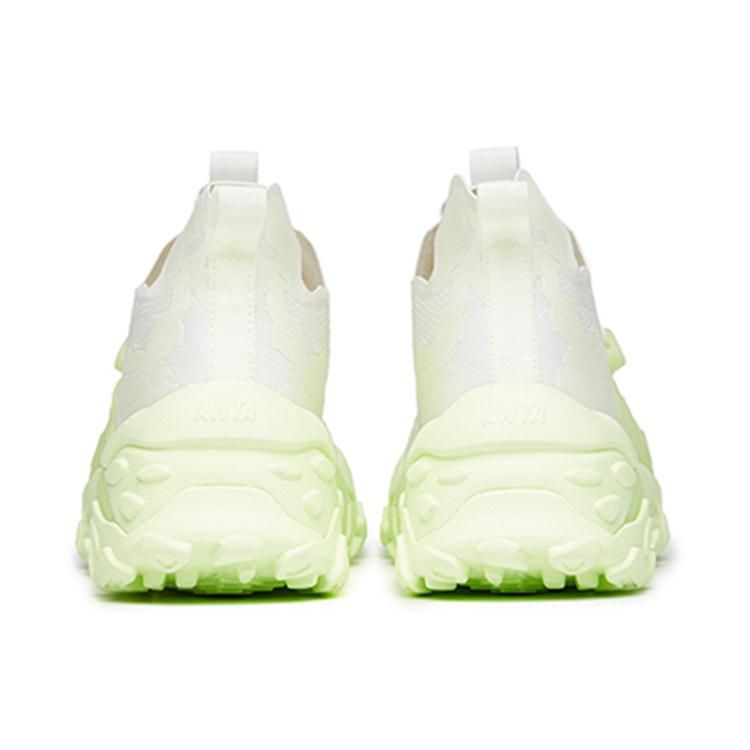 ANTA Chunky Sneakers Men's Low top White/Neon Green 112228860-4