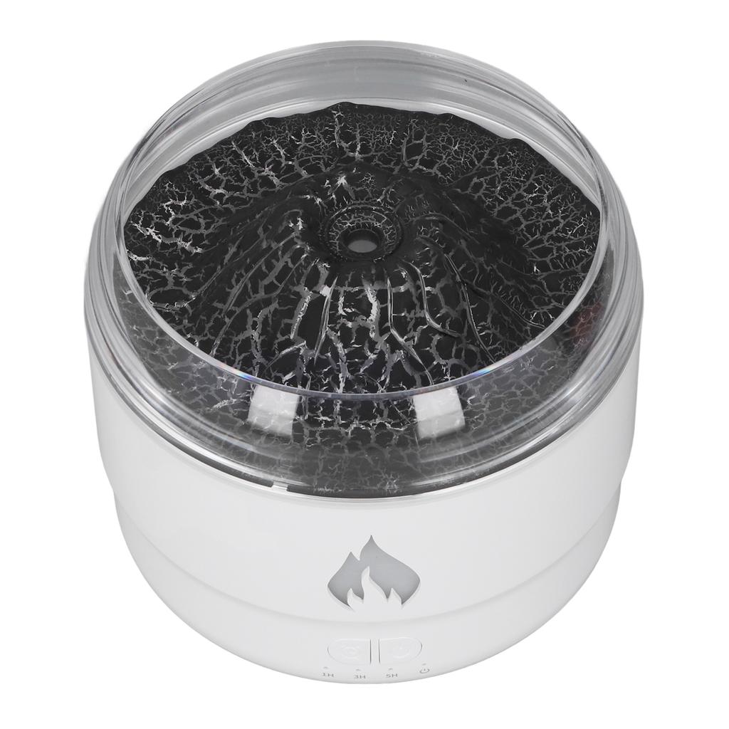 Flame Essential Oil Diffuser 280ml Humidifier 7 Color LED Light Quiet Aromatherapy Diffuser for Home Bedroom Office