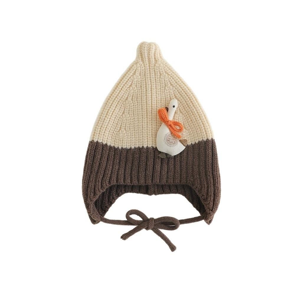 Cold Proof Knitted Beanie Windproof Ear Protection Hat Cute Kids Winter Hat for Children