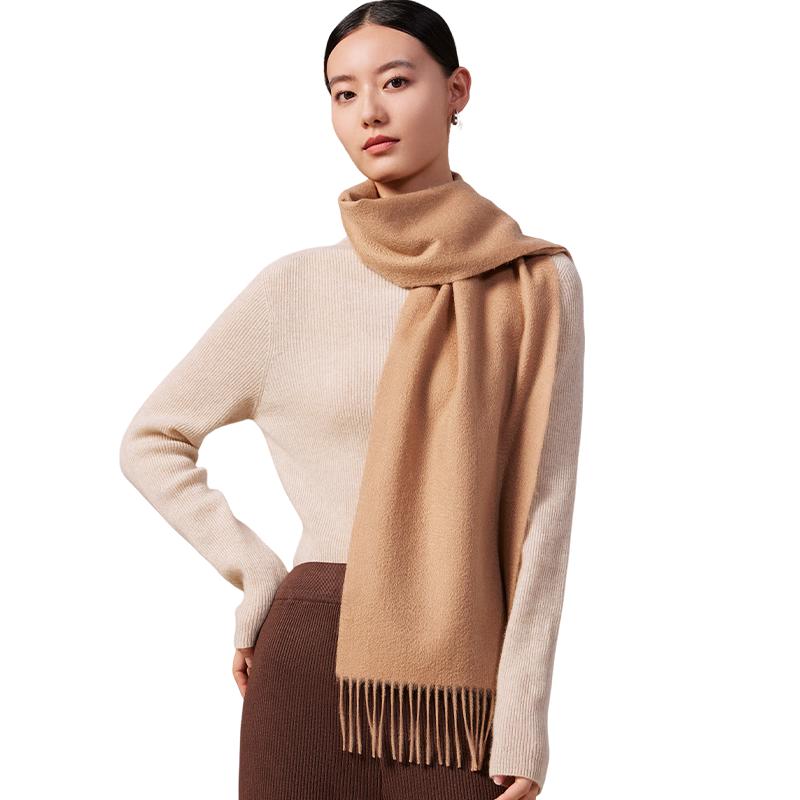 Unisex Double-Sided 100% Cashmere Scarf