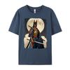 Doberman Dog Samurai Japanese Retro Ukiyo E Warrior Doberman T Shirt Men 100 Cotton Mans Camiseta Masculina Vintage